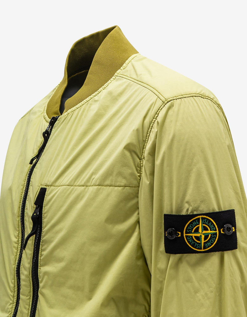 Stone Island Light Green Skin Touch Nylon-TC Bomber Jacket