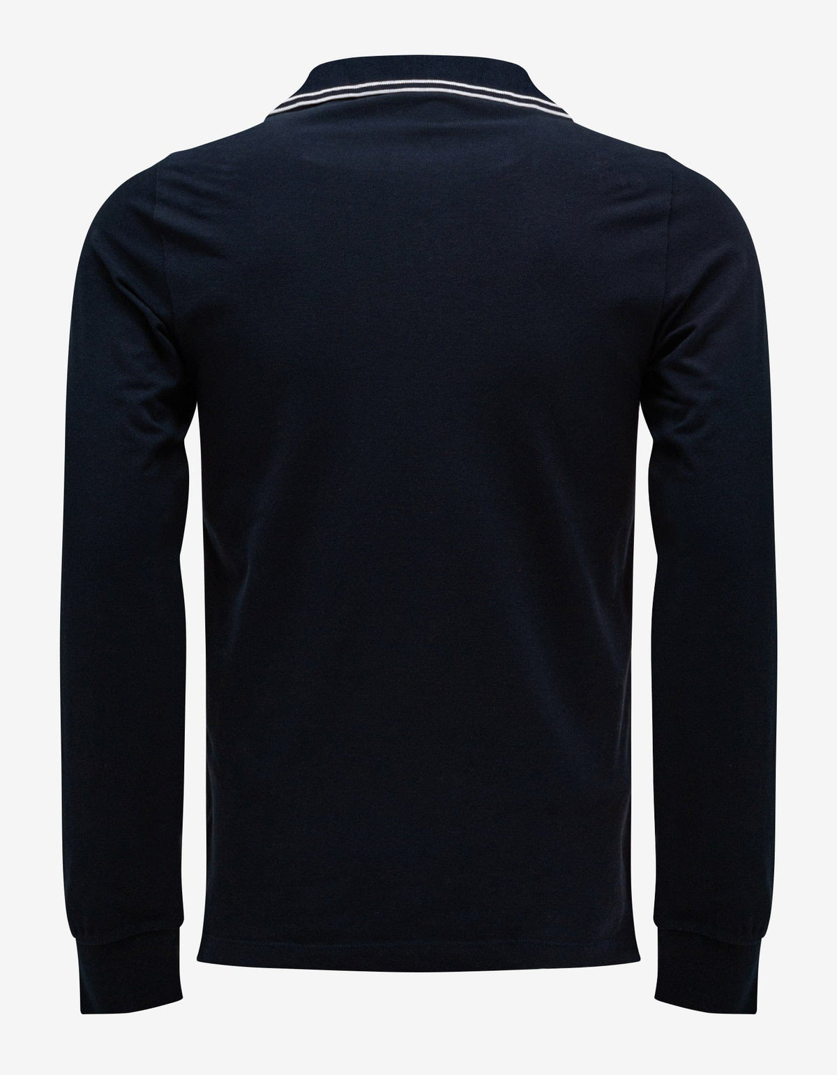 Stone Island Navy Blue Compass Patch Long Sleeve Polo T-Shirt