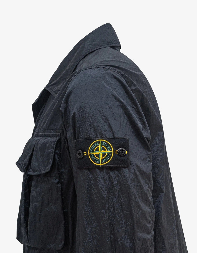 Stone Island Navy Blue Nylon Metal Watro-TC Field Jacket