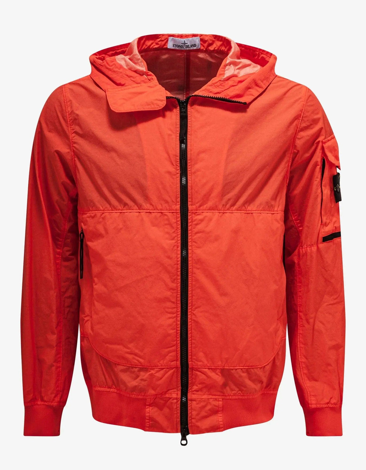 Stone Island Orange Naslan Light Watro Windbreaker