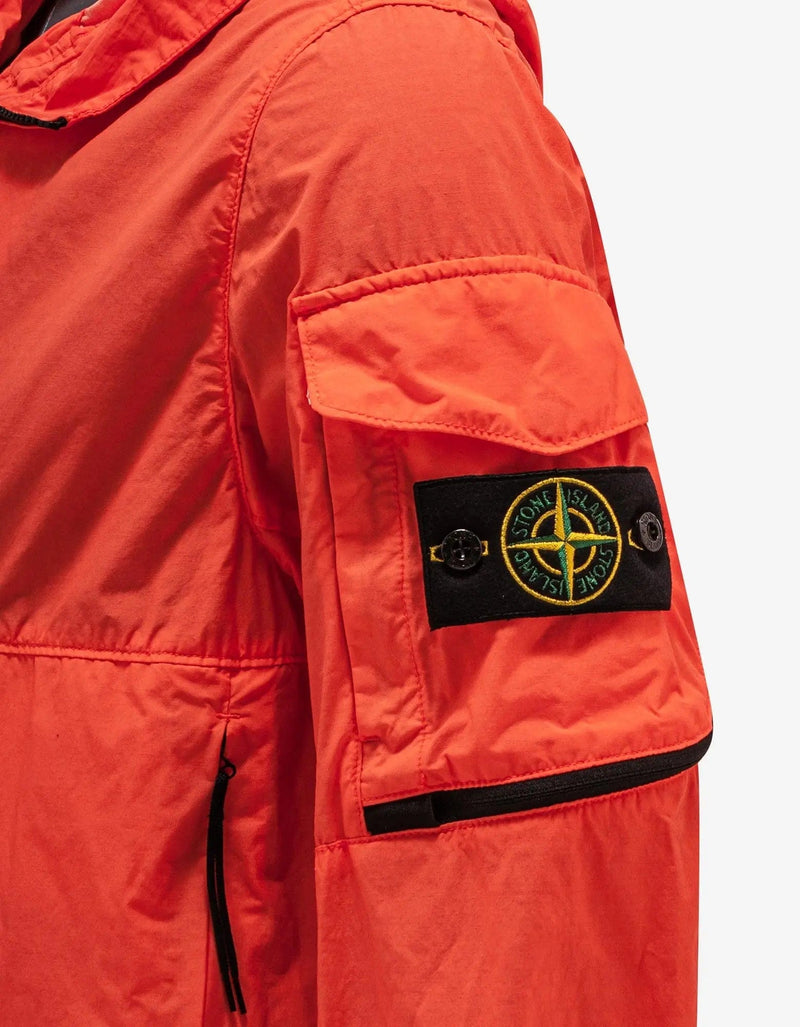 Stone Island Orange Naslan Light Watro Windbreaker