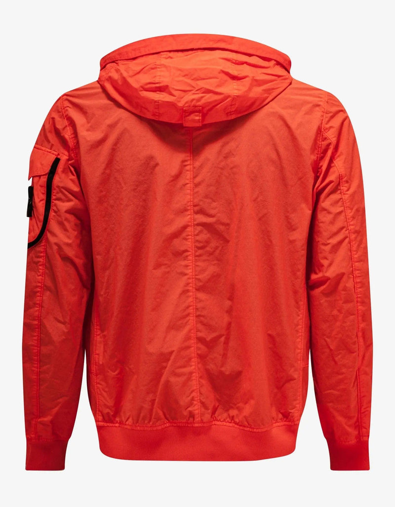 Stone Island Orange Naslan Light Watro Windbreaker