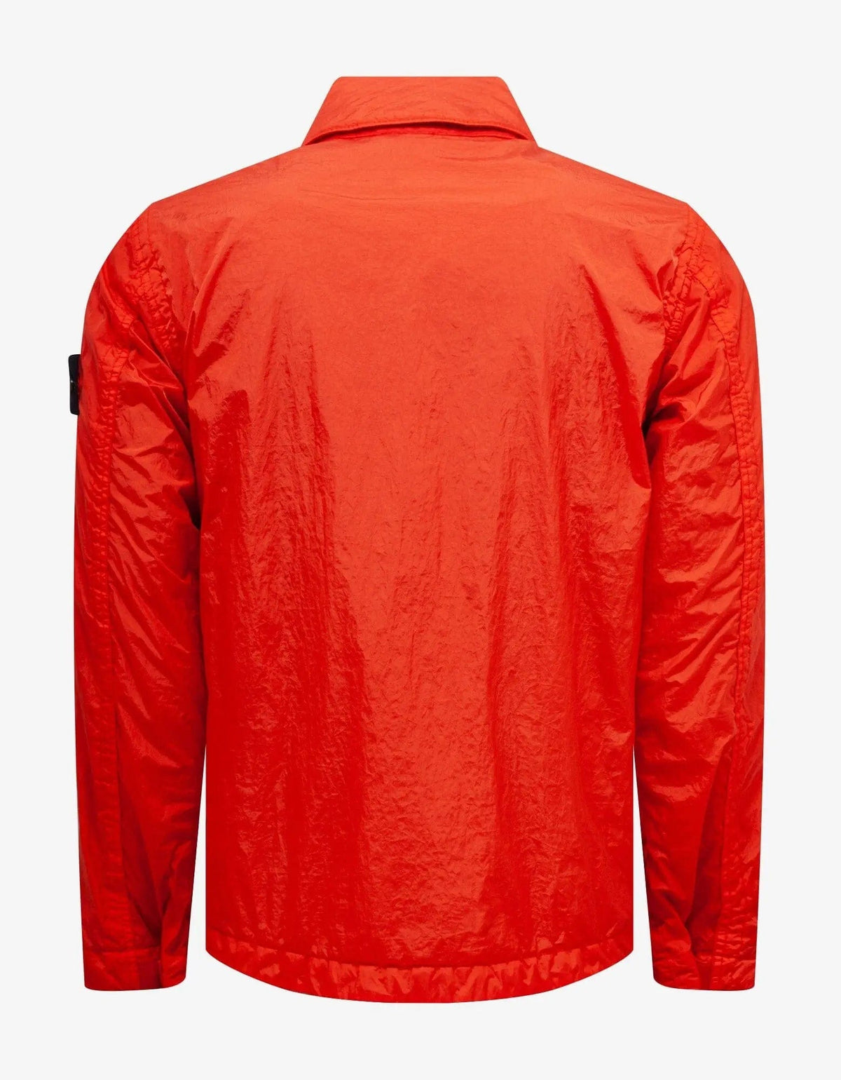 Stone Island Red Garment Dyed Nylon Overshirt