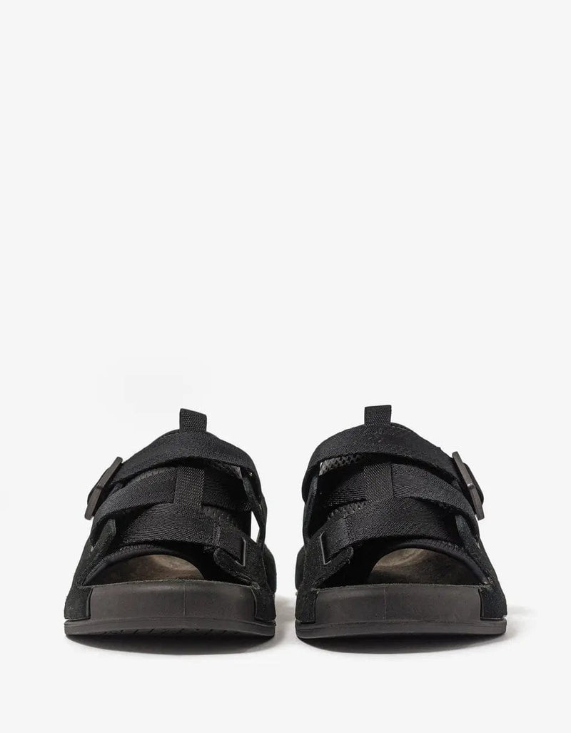 Stone Island Shadow Project Black Suede & Tape Sandals