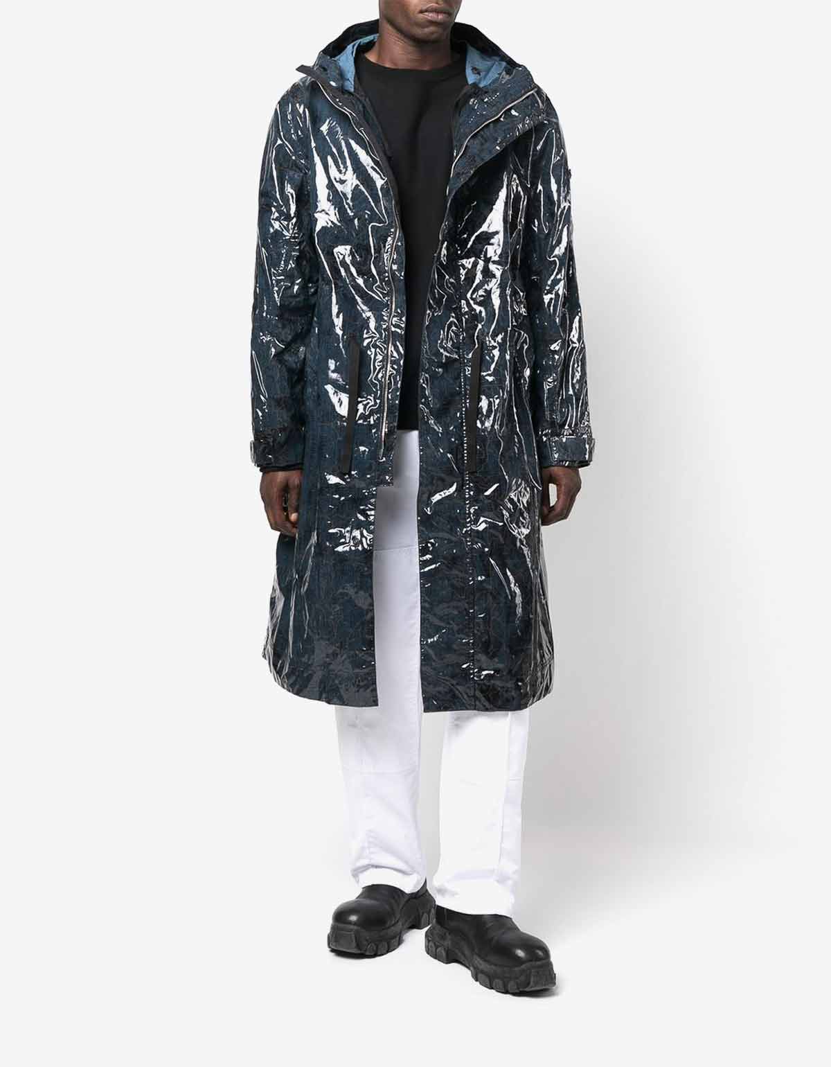 Stone Island Shadow Project Blue Long Kagoule Chapter 1 Parka