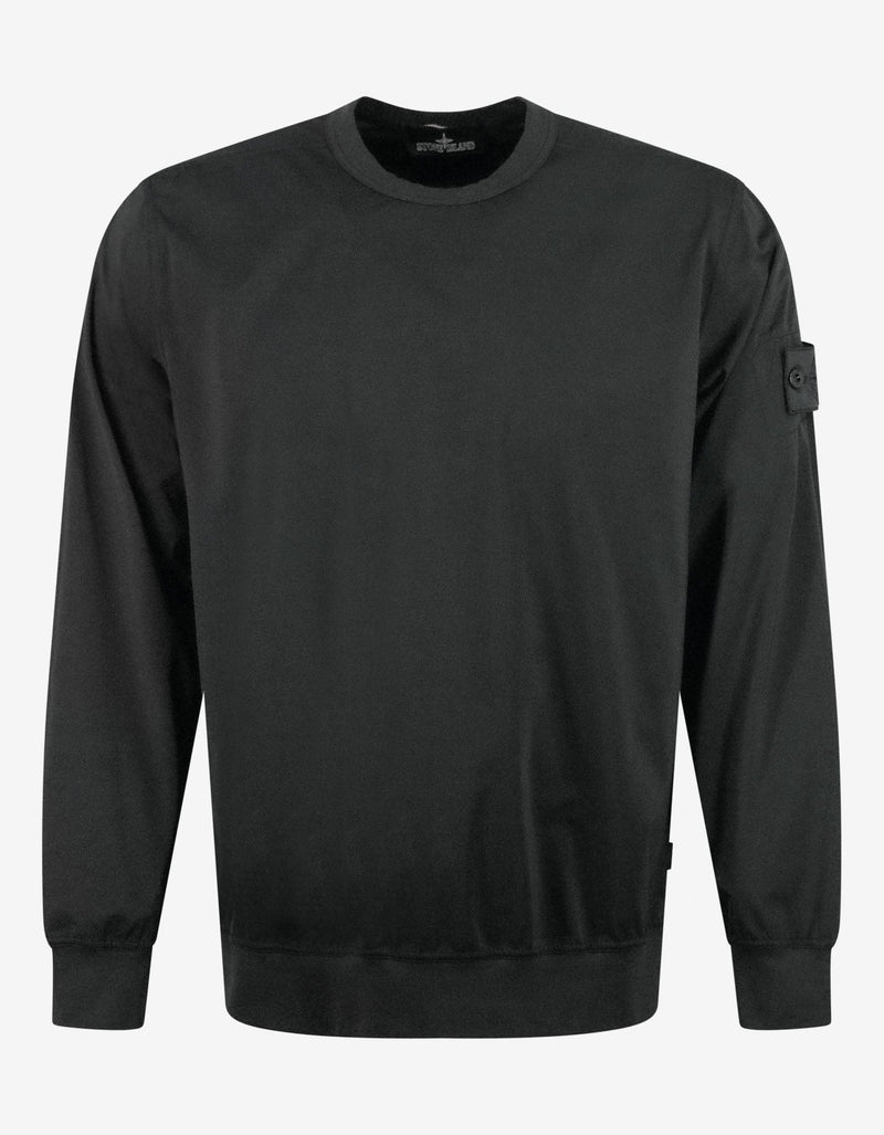 Stone Island Shadow Project Light Nylon-R Black Sweatshirt