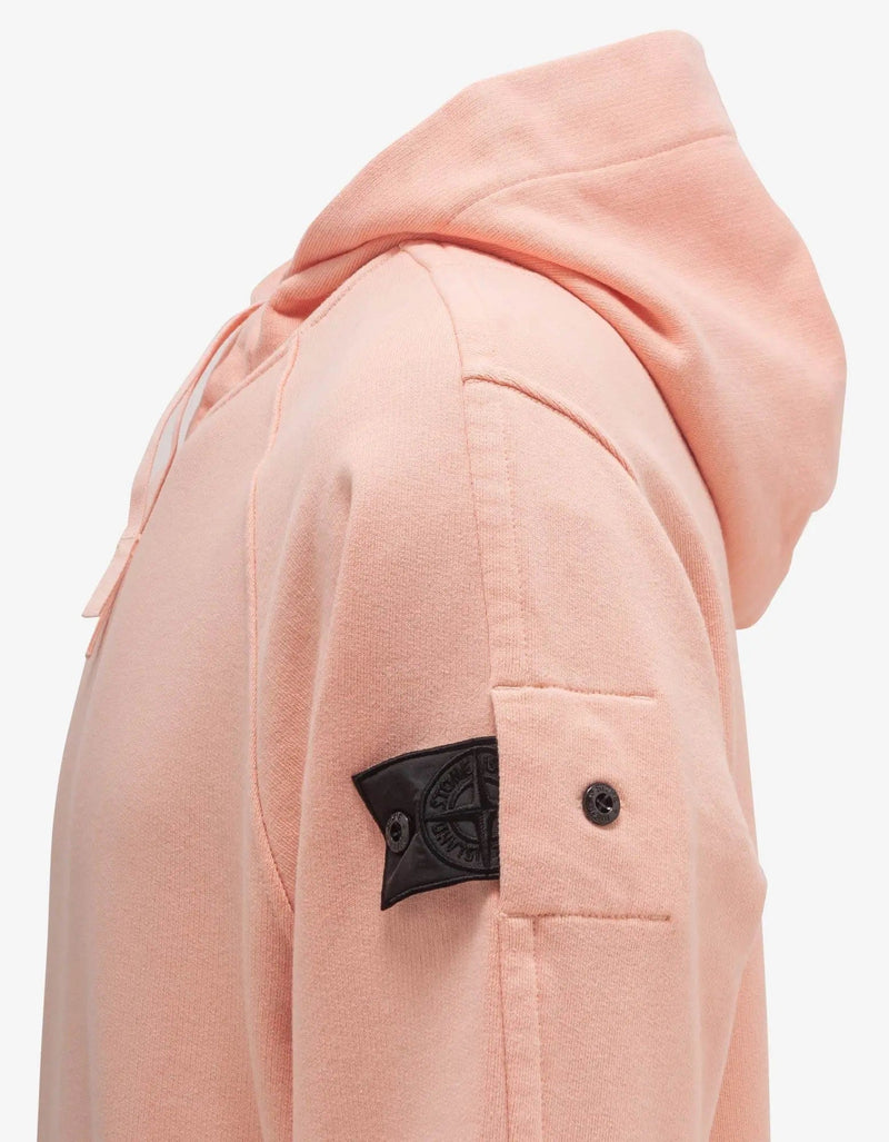 Stone Island Shadow Project Pink Embroidered Hoodie