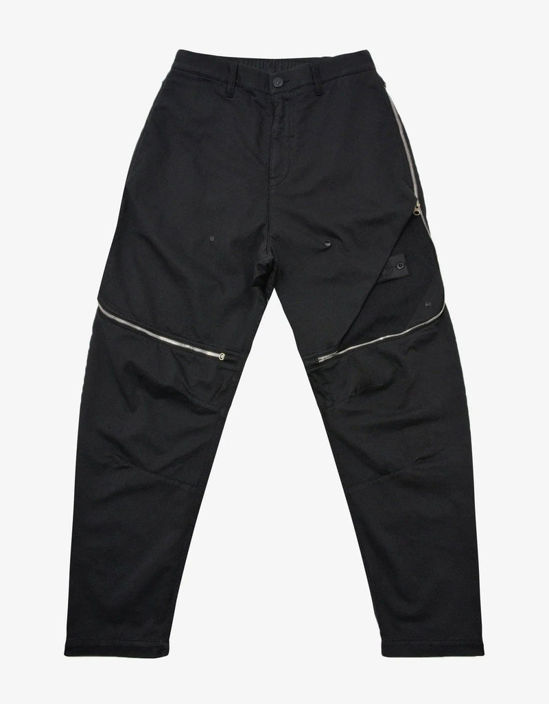 Stone Island Shadow Project Stone Island Shadow Project Black Vented Panel Trousers