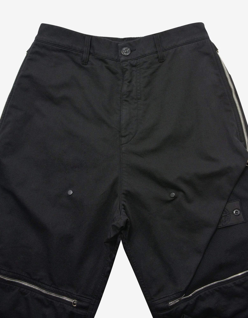 Stone Island Shadow Project Stone Island Shadow Project Black Vented Panel Trousers