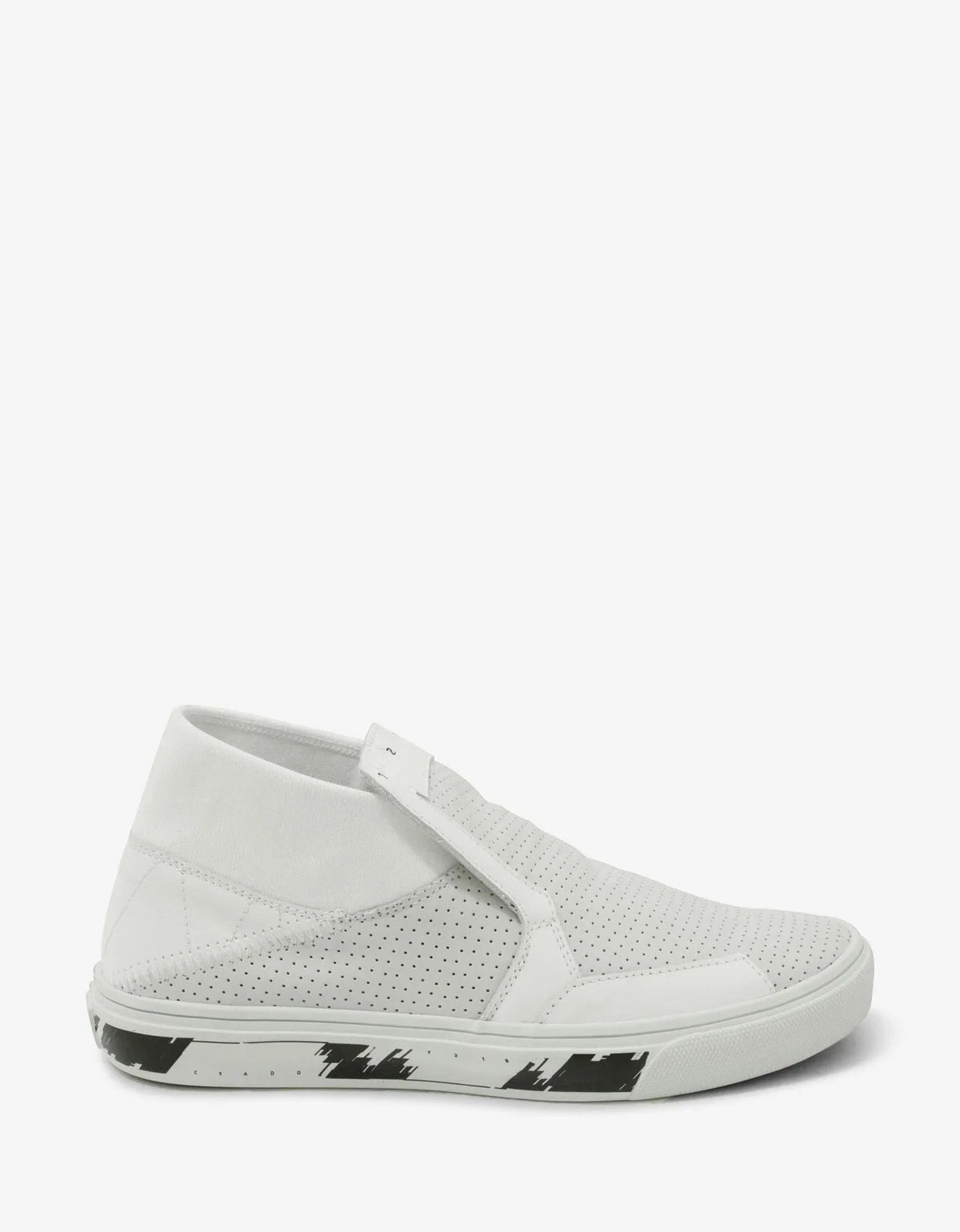 Stone Island Shadow Project Stone Island Shadow Project White Leather Slip-On Trainers