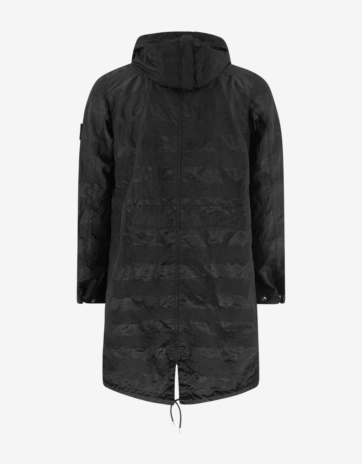 Stone Island Shadow Project Striped Nylon Metal Black Parka