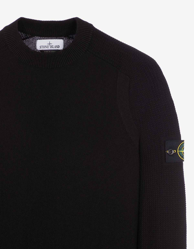 Stone Island Stone Island Black Crewneck Sweater