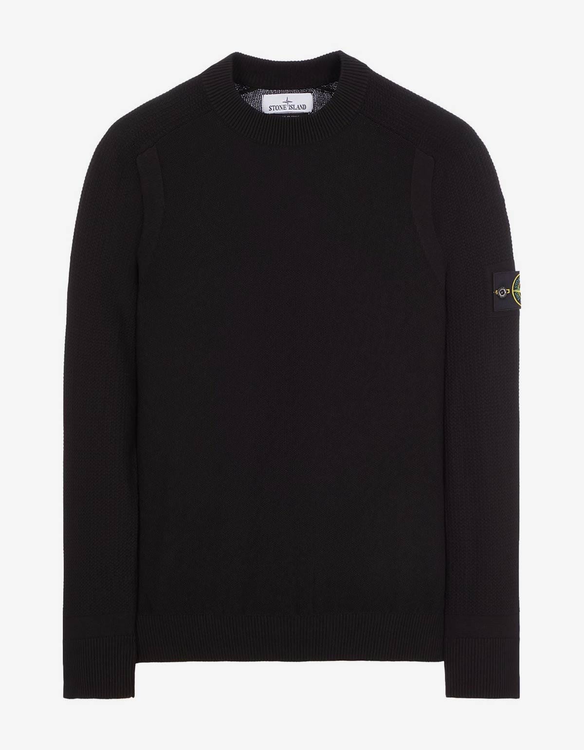 Stone Island Stone Island Black Crewneck Sweater