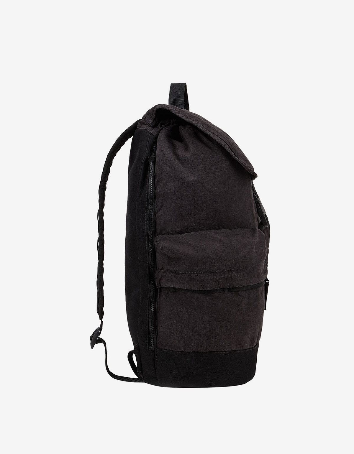 Stone Island Stone Island Black Lino Nylon Tela-TC Backpack