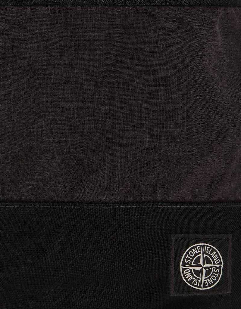 Stone Island Stone Island Black Lino Nylon Tela-TC Backpack