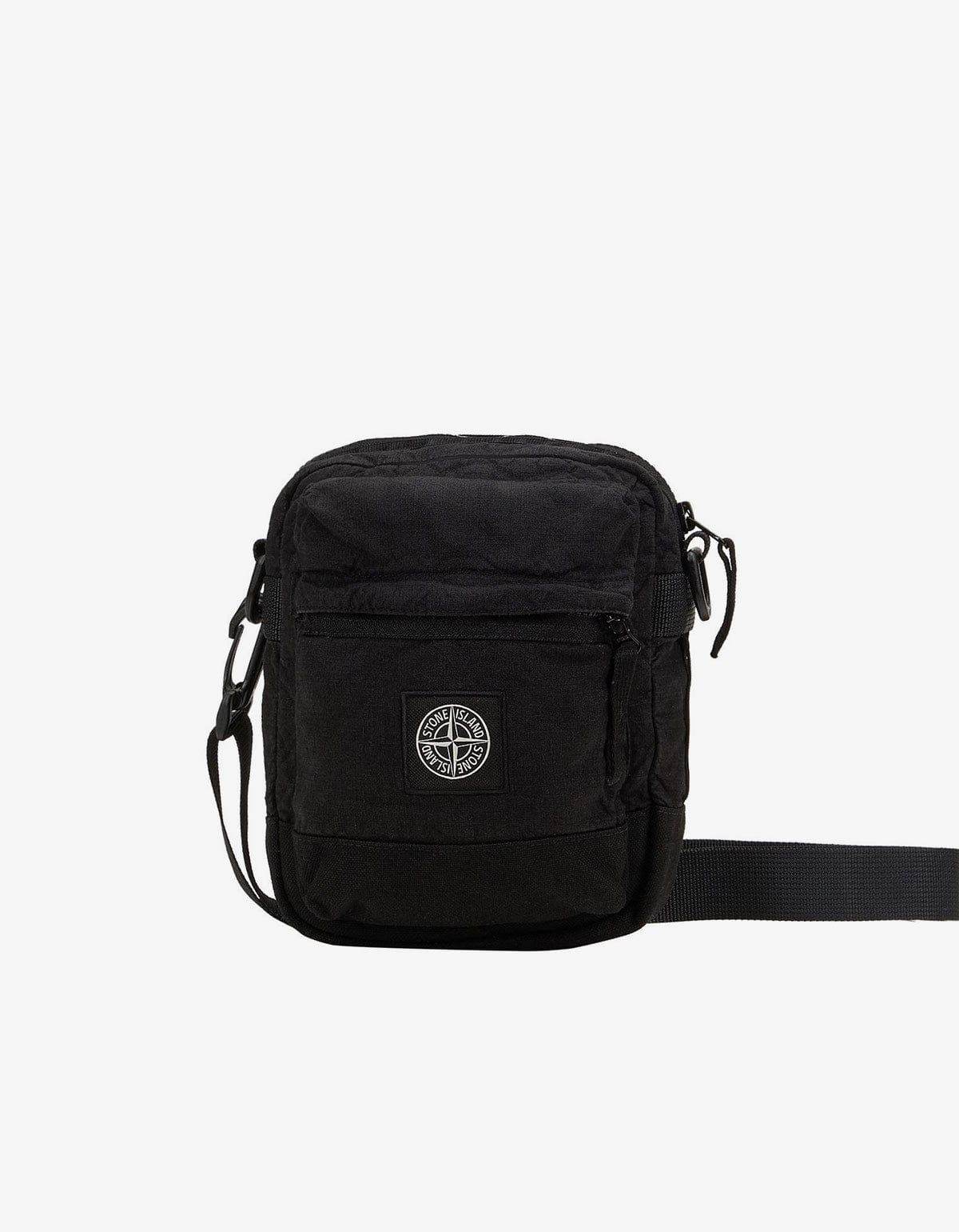 Stone Island Stone Island Black Lino Nylon Tela-TC Pouch Bag