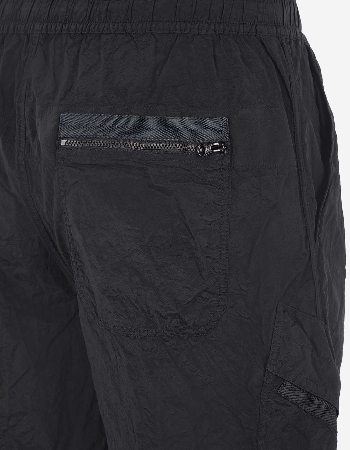 Stone Island Stone Island Black Nylon Metal Cargo Bermuda Shorts