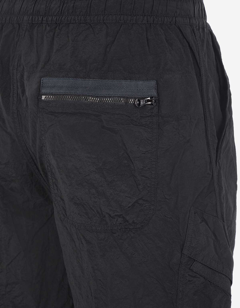 Stone Island Stone Island Black Nylon Metal Cargo Bermuda Shorts