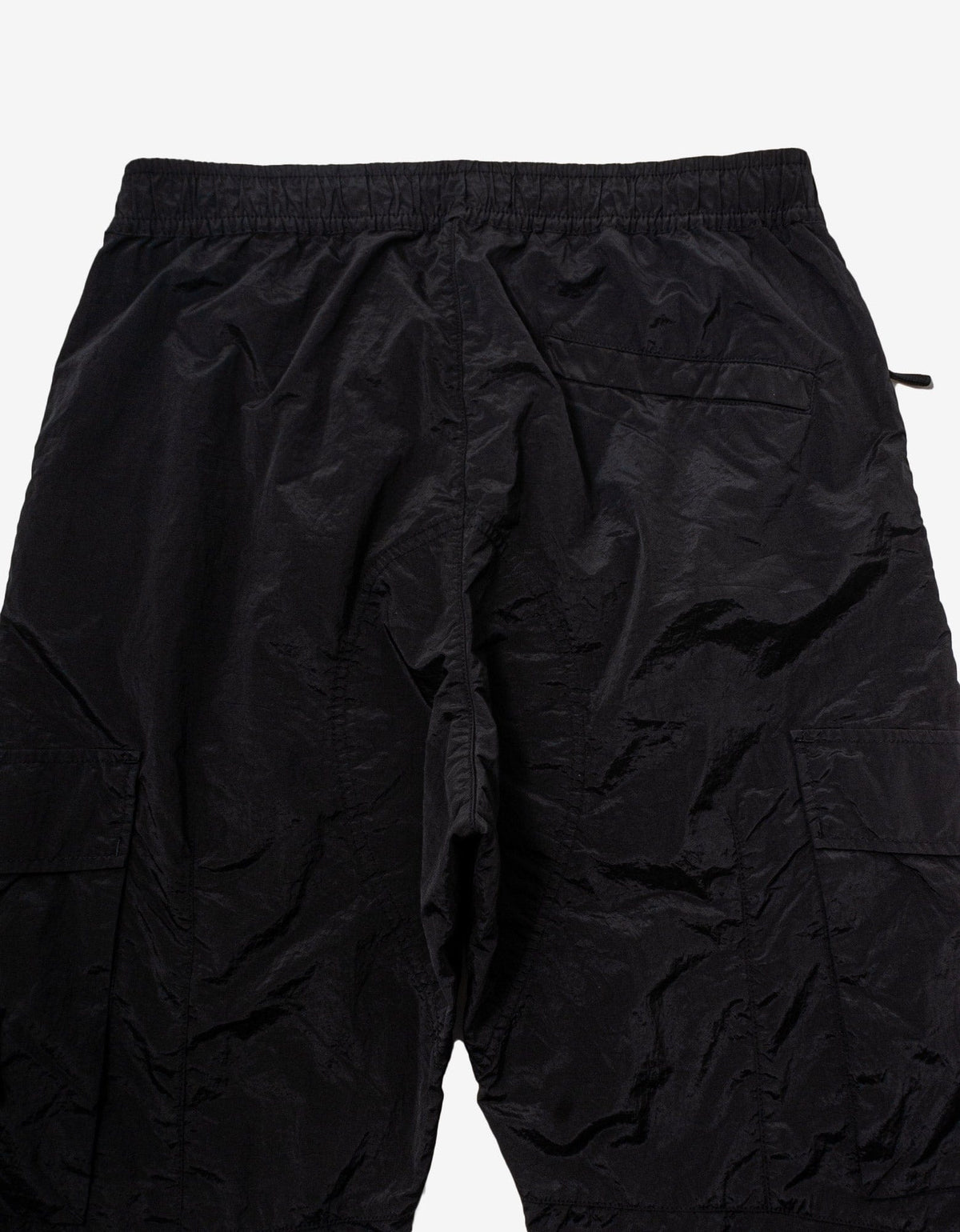 Stone Island Stone Island Black Nylon Metal Garment Dyed Cargo Trousers