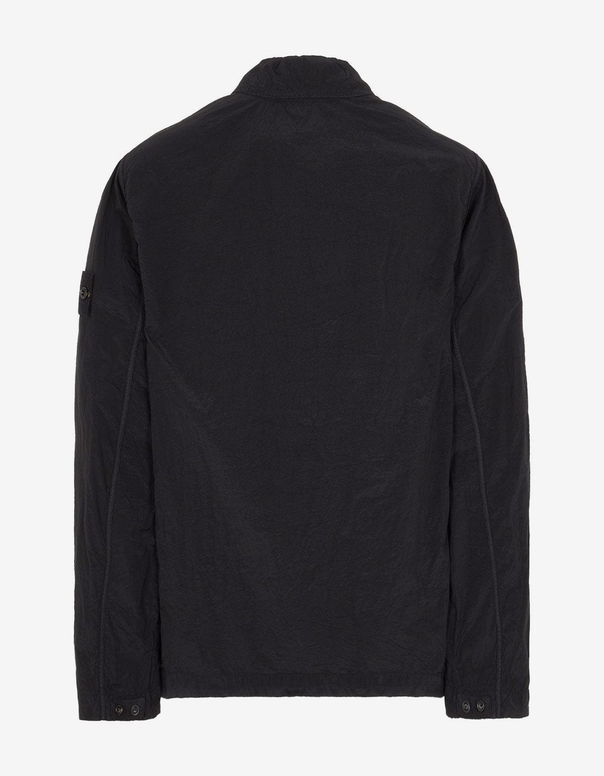 Stone Island Stone Island Black Nylon Metal Overshirt