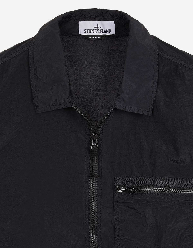 Stone Island Stone Island Black Nylon Metal Overshirt