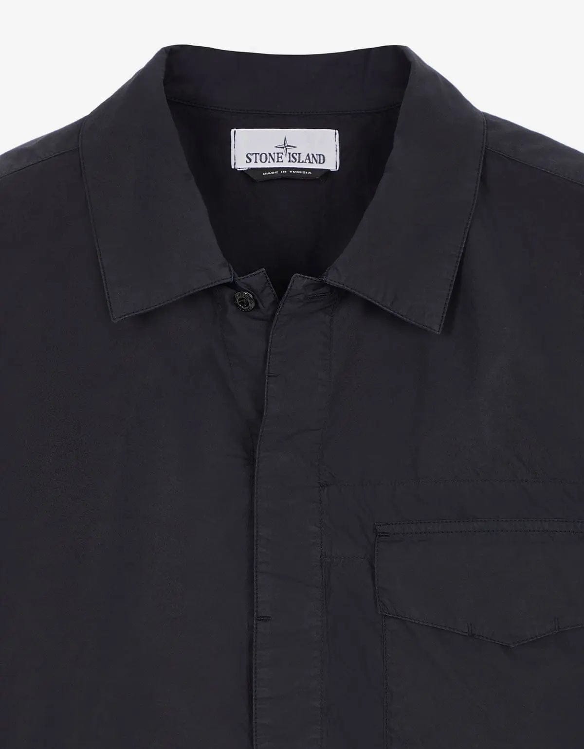 Stone Island Stone Island Blue Short Sleeve Overshirt