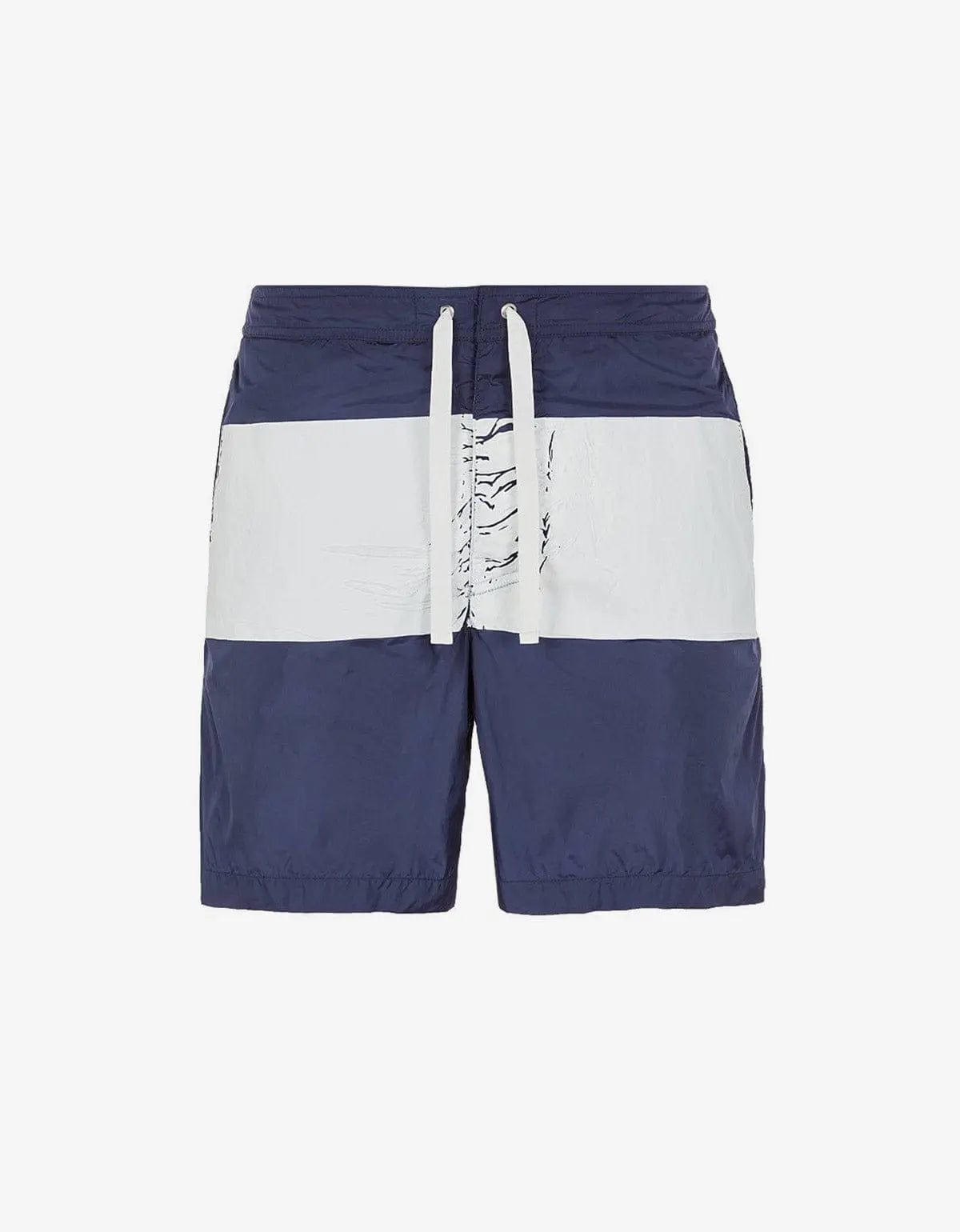 Stone Island Stone Island Blue Stripe Swim Shorts