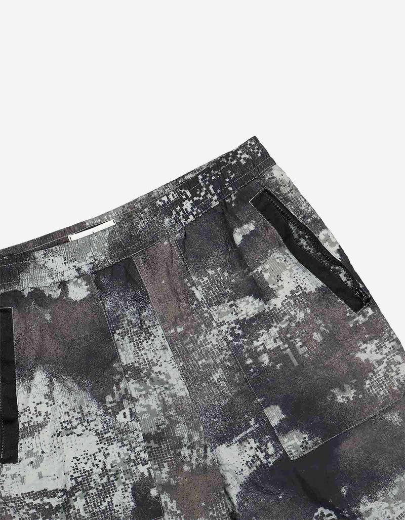 Stone Island Stone Island Grey Camo Mesh Bermuda Comfort Shorts