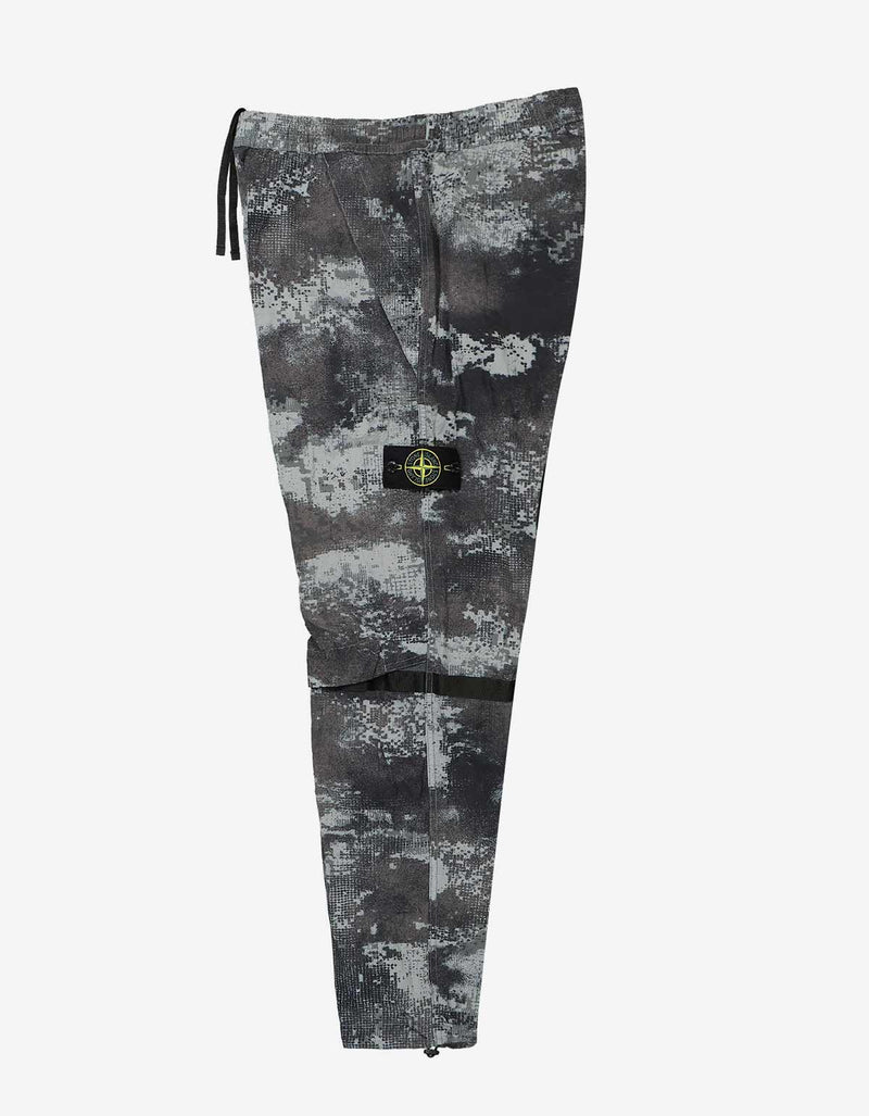 Stone Island Stone Island Grey Camo Mesh Trousers