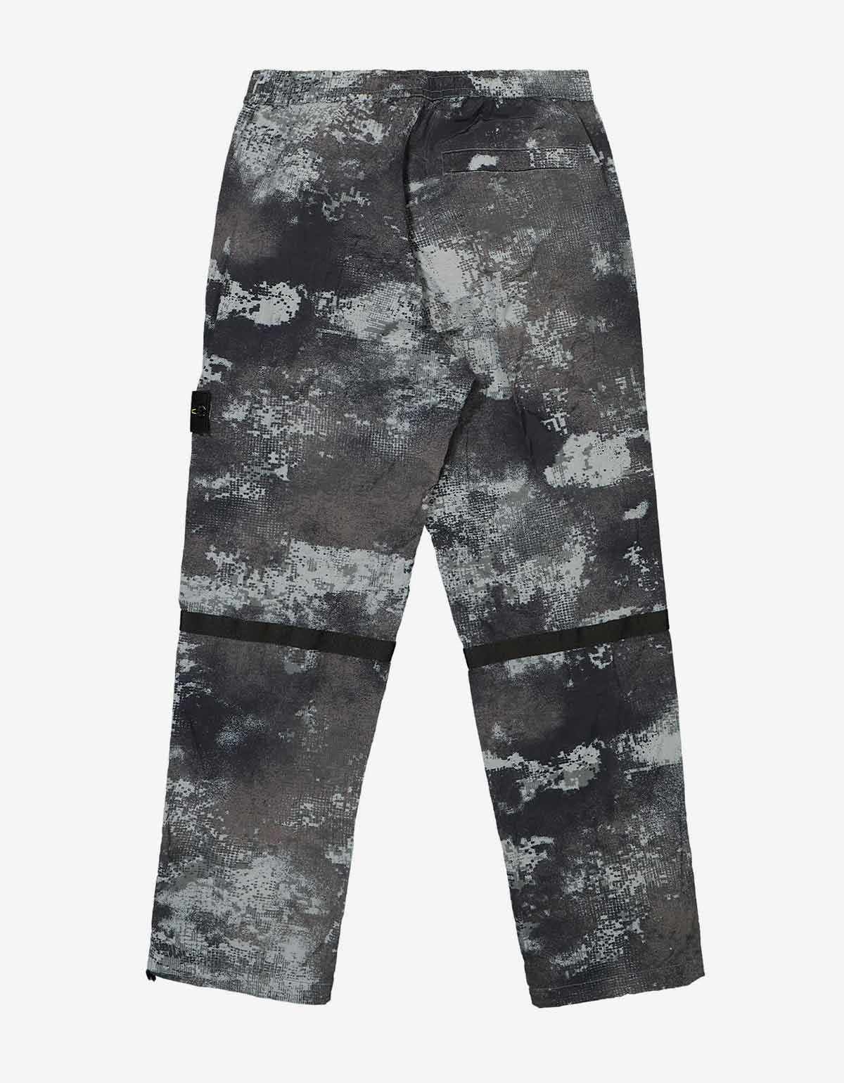 Stone Island Stone Island Grey Camo Mesh Trousers