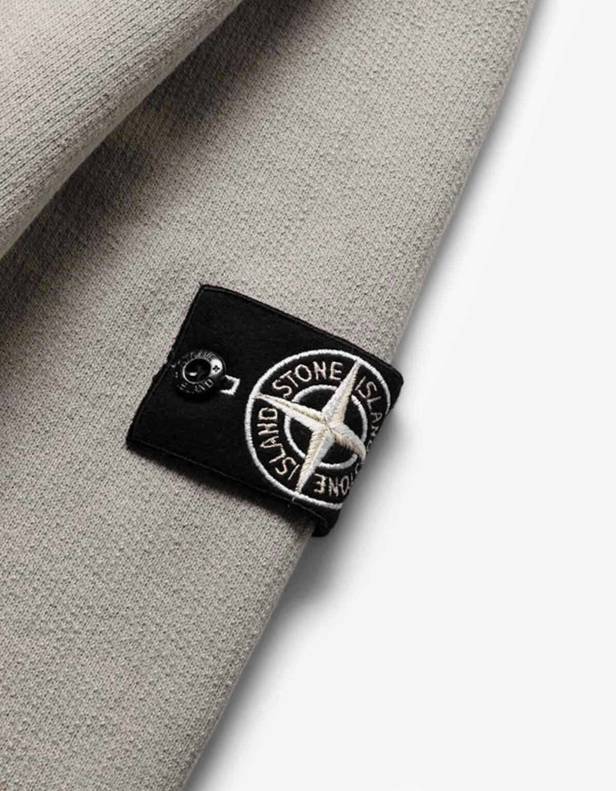 Stone Island Stone Island Grey Closed Loop Half-Zip Hoodie