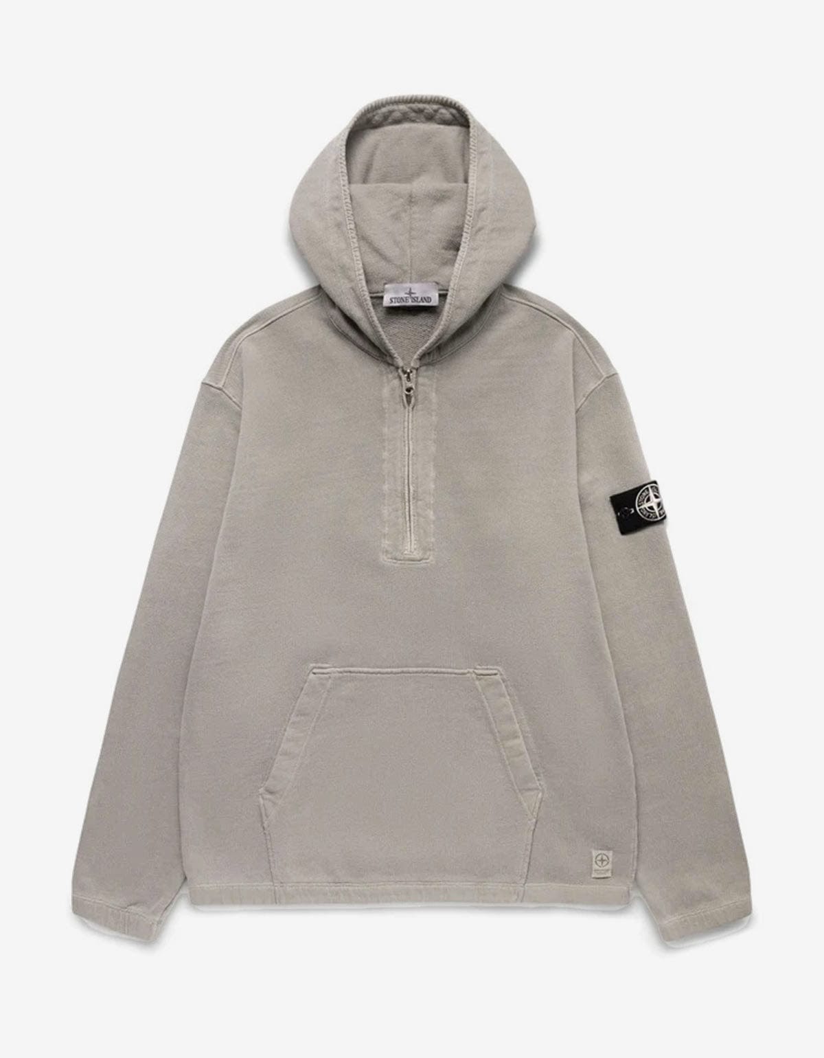 Stone Island Stone Island Grey Closed Loop Half-Zip Hoodie