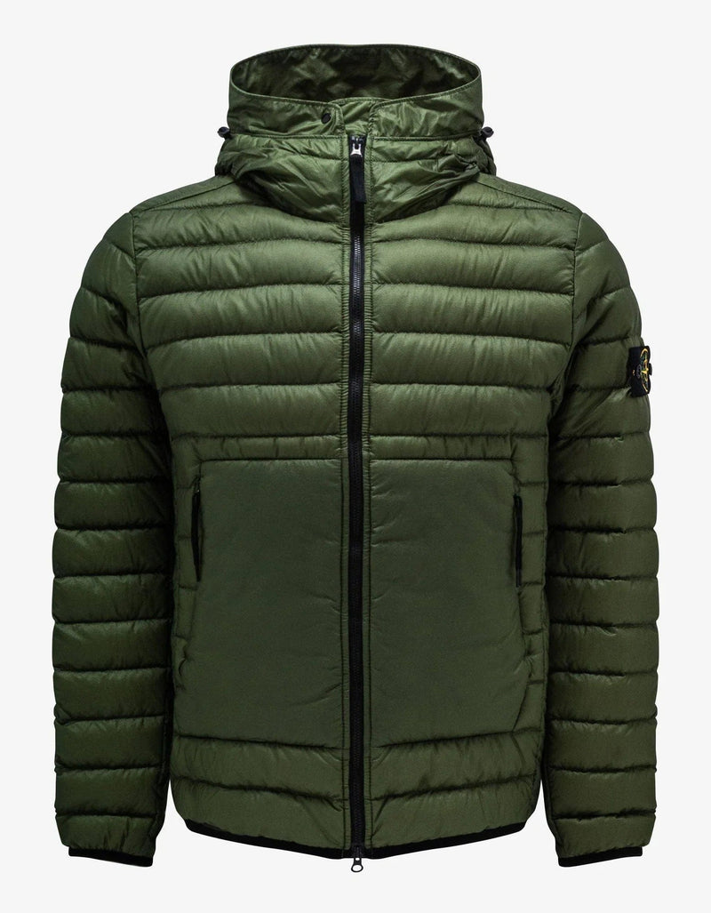 Stone Island Stone Island Olive Bio-Based Ripstop Nylon Down Jacket