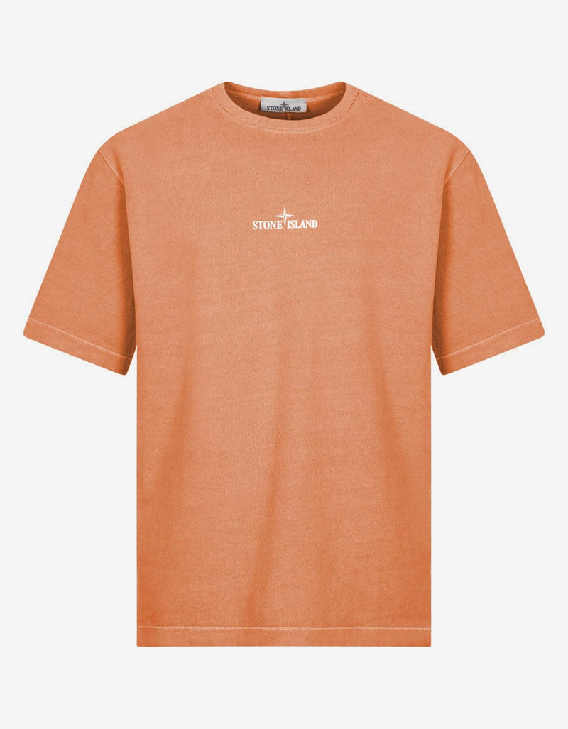 Stone Island Stone Island Orange Closed Loop Logo T-Shirt