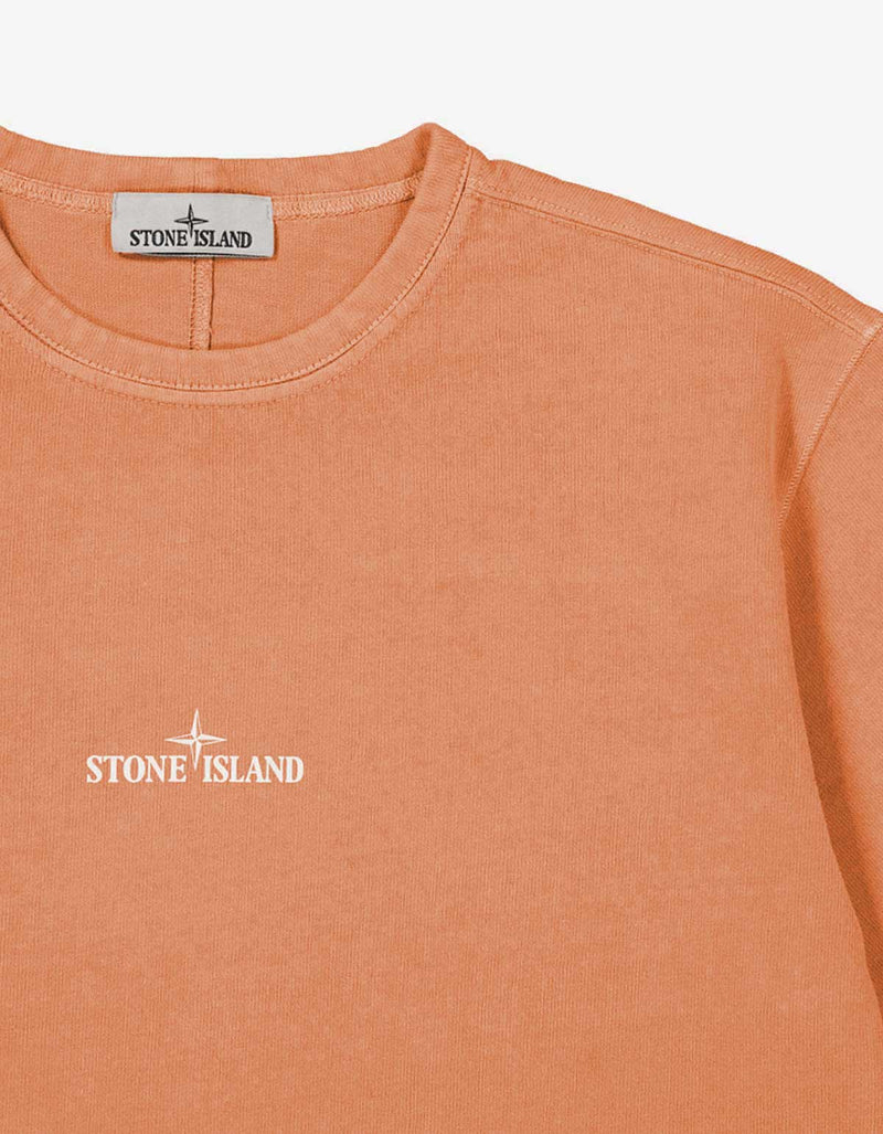 Stone Island Stone Island Orange Closed Loop Logo T-Shirt