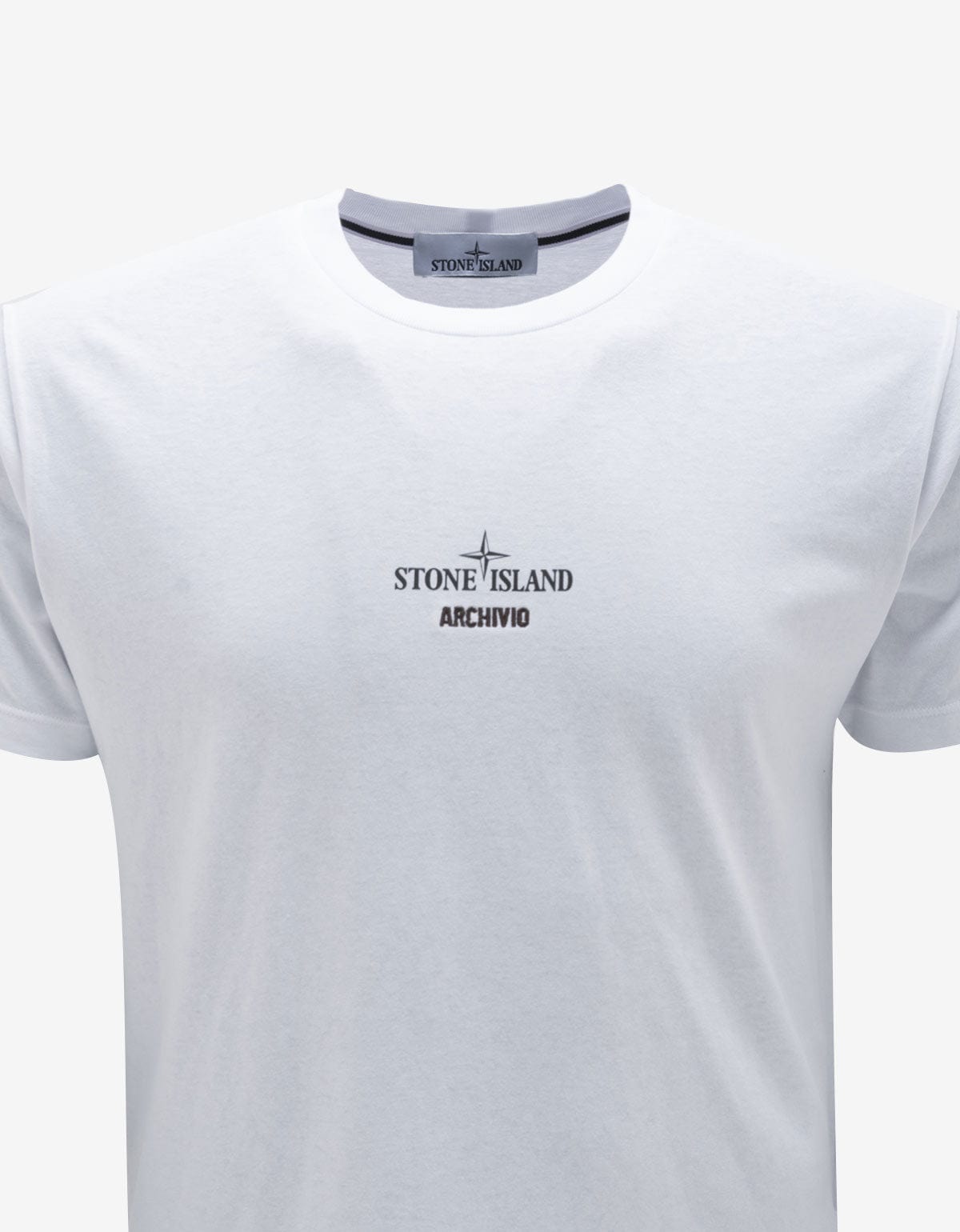 Stone Island Stone Island White Archivio Logo T-Shirt