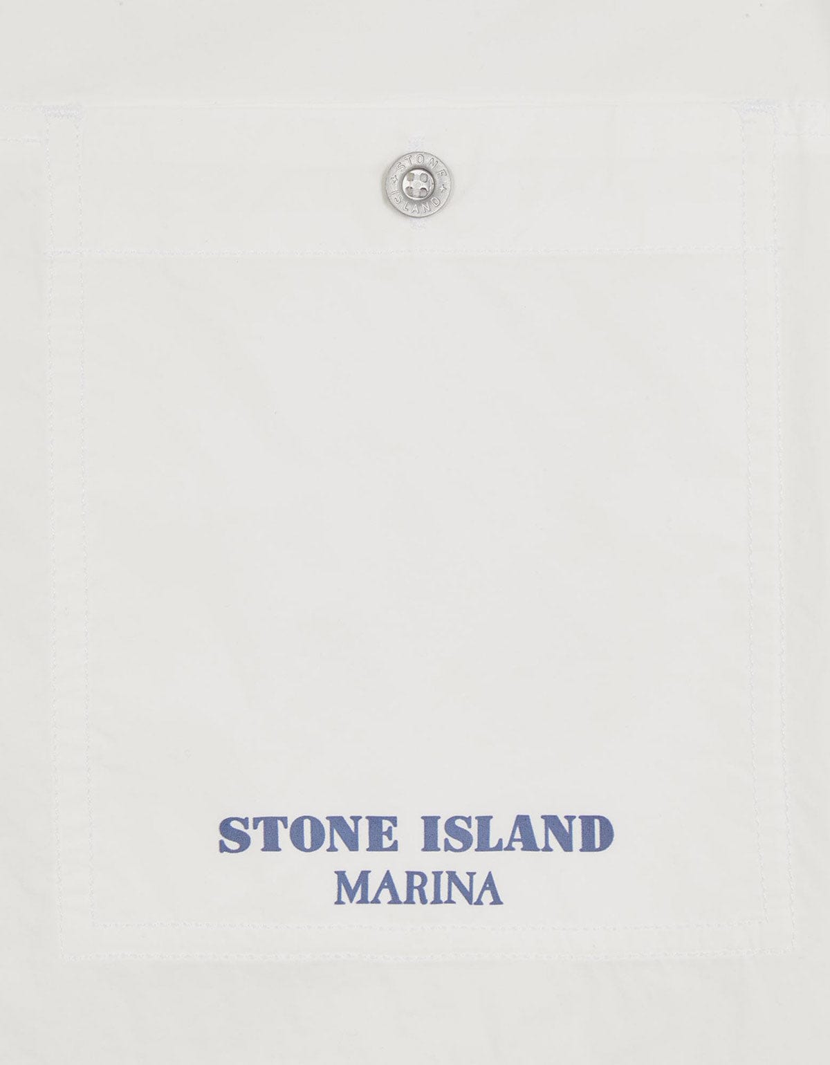 Stone Island Stone Island White Pleated Overshirt