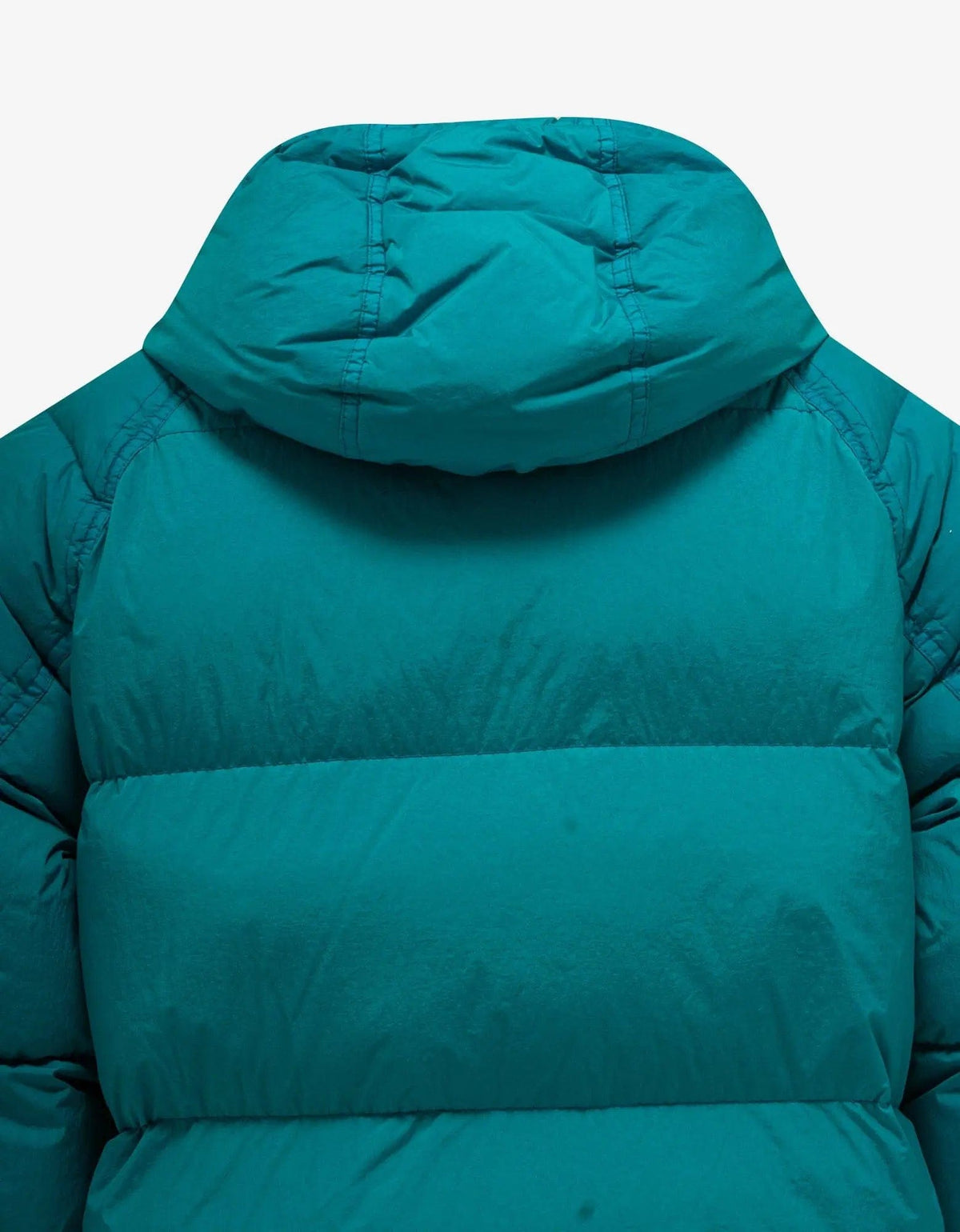 Stone Island Turquoise Blue Garment Dyed Down Jacket