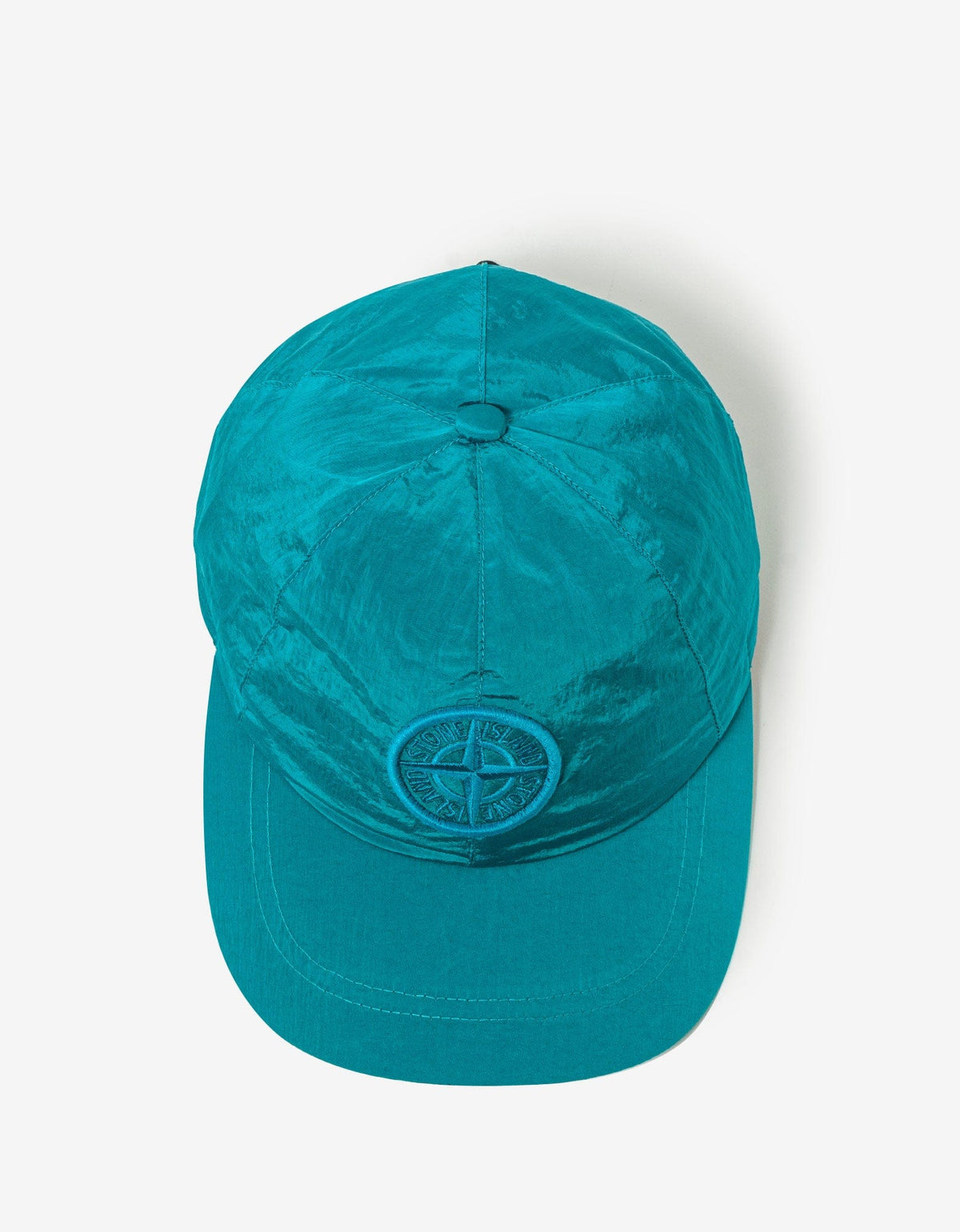 Stone Island Turquoise Nylon Metal Cap