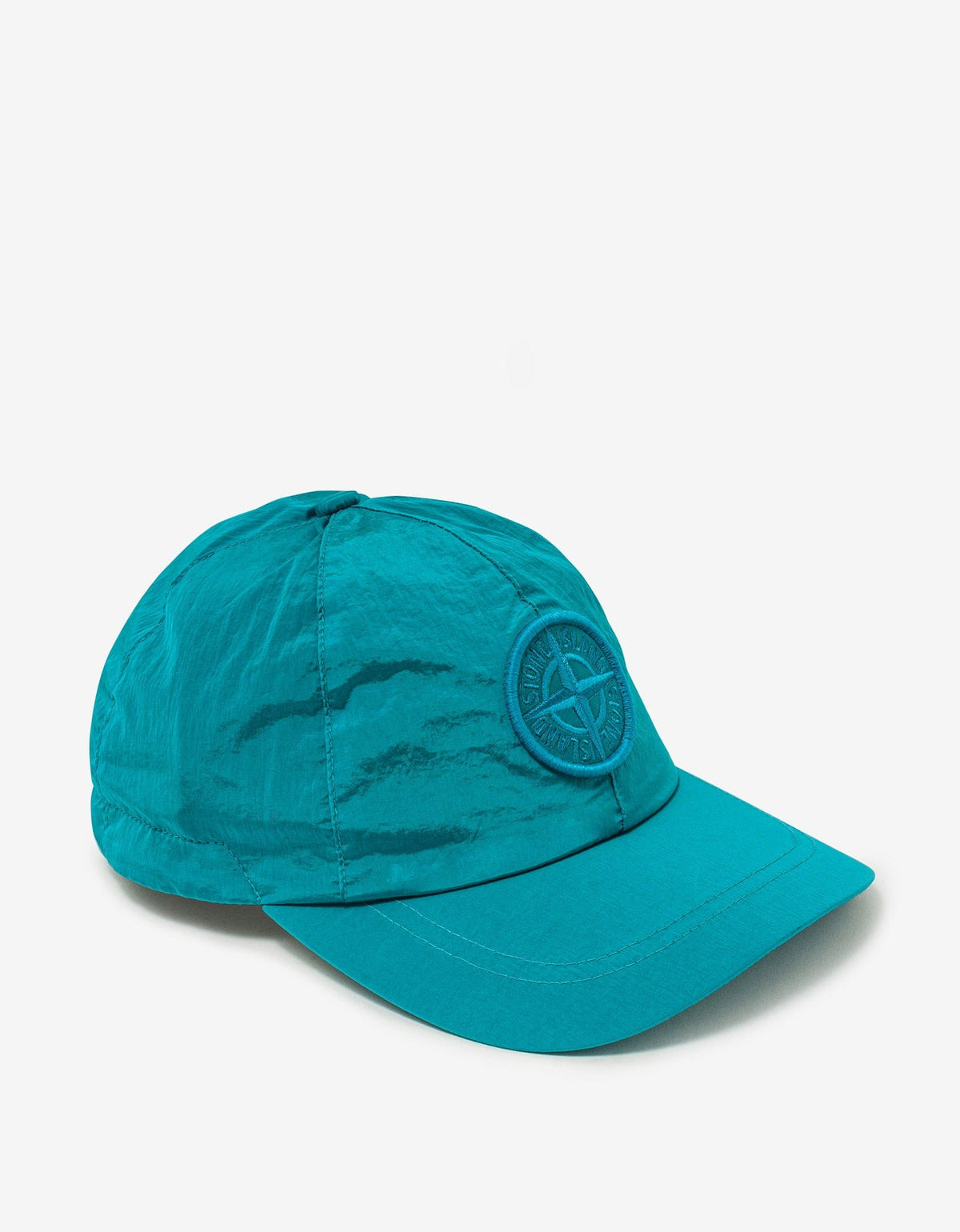 Stone Island Turquoise Nylon Metal Cap