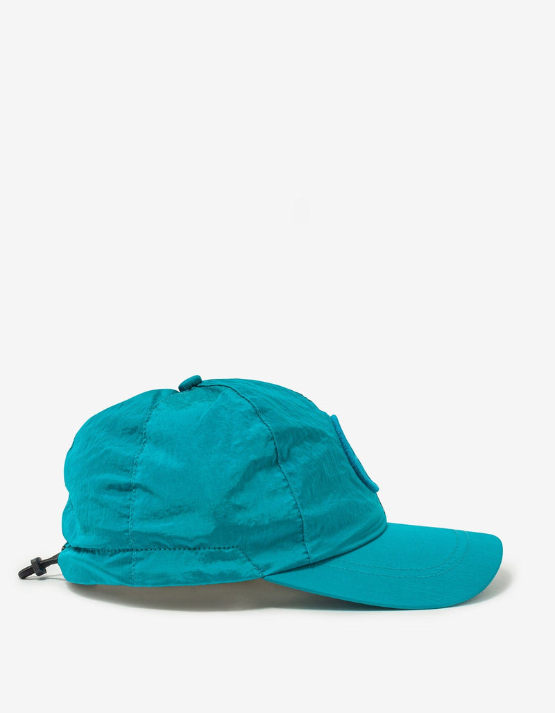 Stone Island Turquoise Nylon Metal Cap