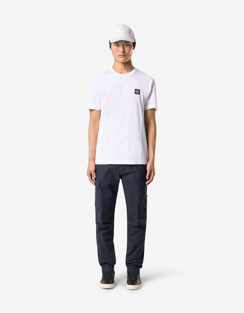 Stone Island White Compass Logo T-Shirt