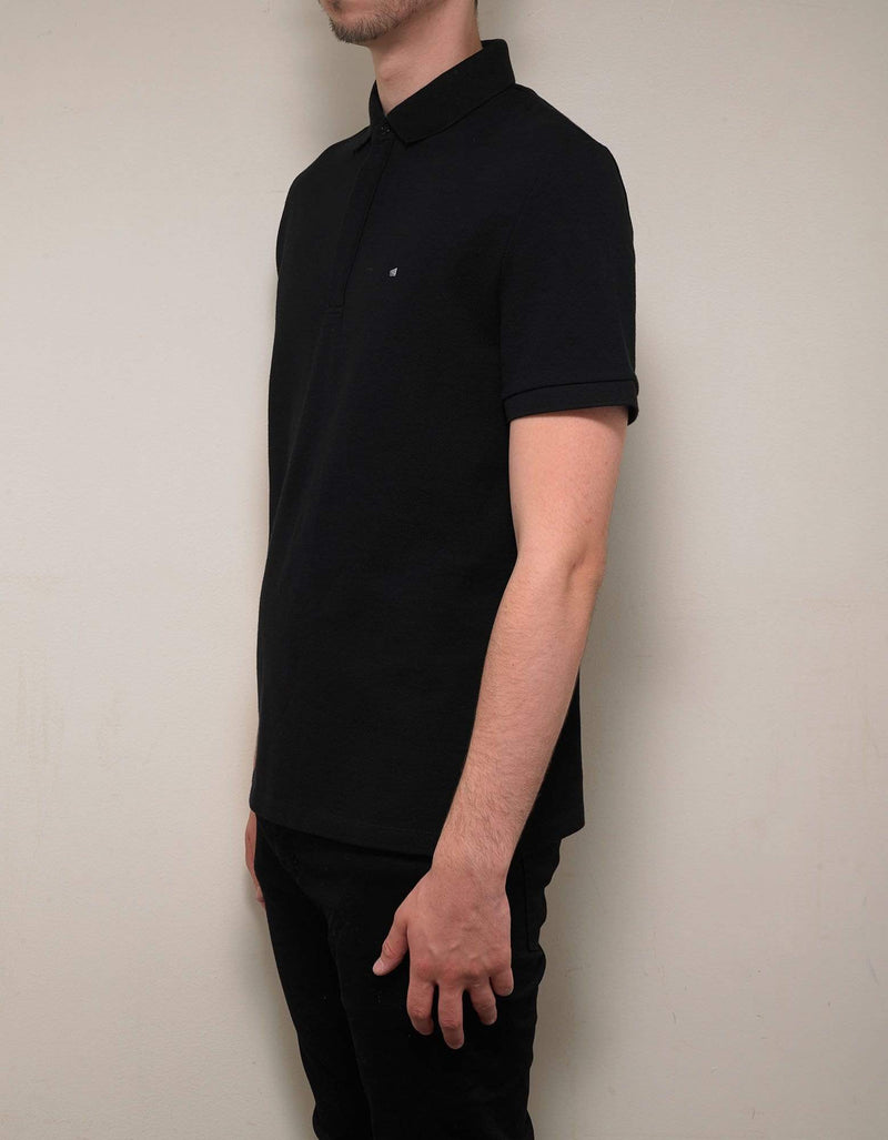 Valentino Black Polo T-Shirt with Rockstud