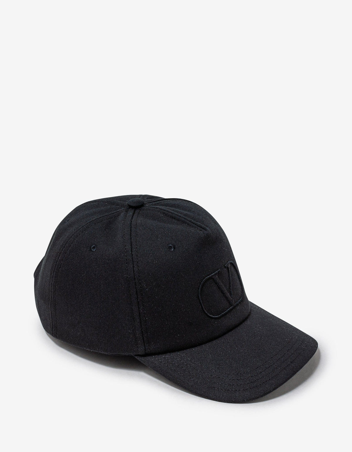 Valentino Black VLogo Signature Baseball Cap