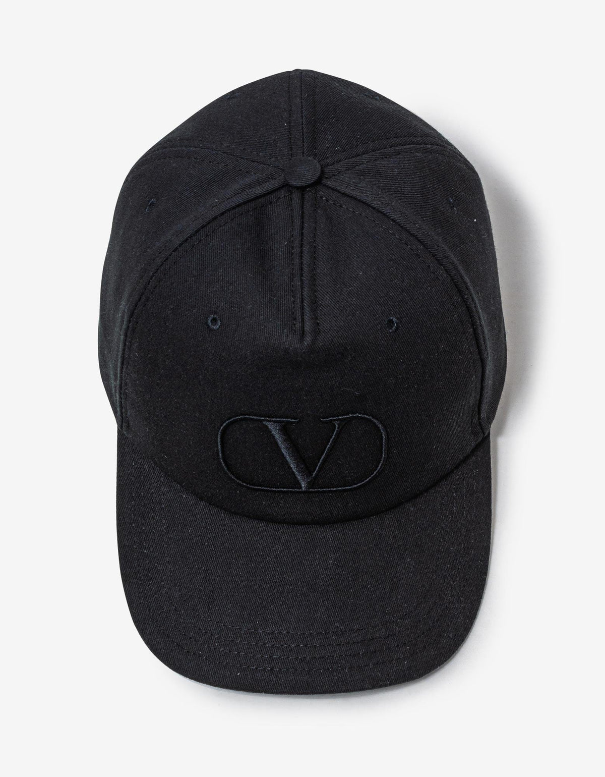 Valentino Black VLogo Signature Baseball Cap