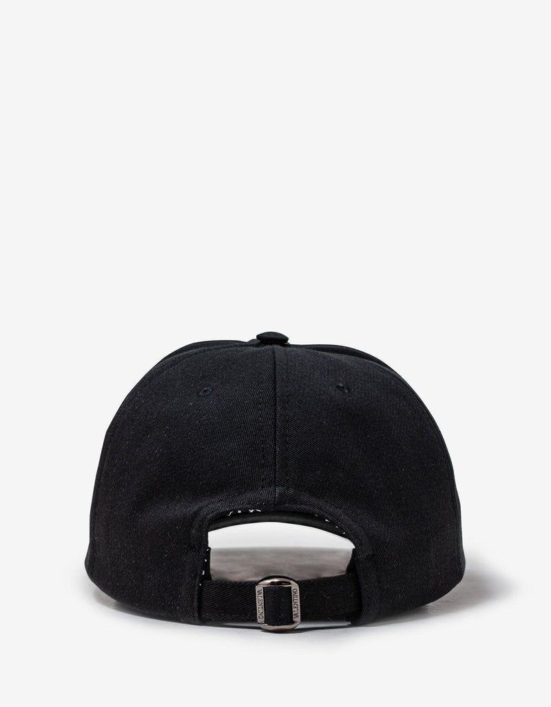 Valentino Black VLogo Signature Baseball Cap