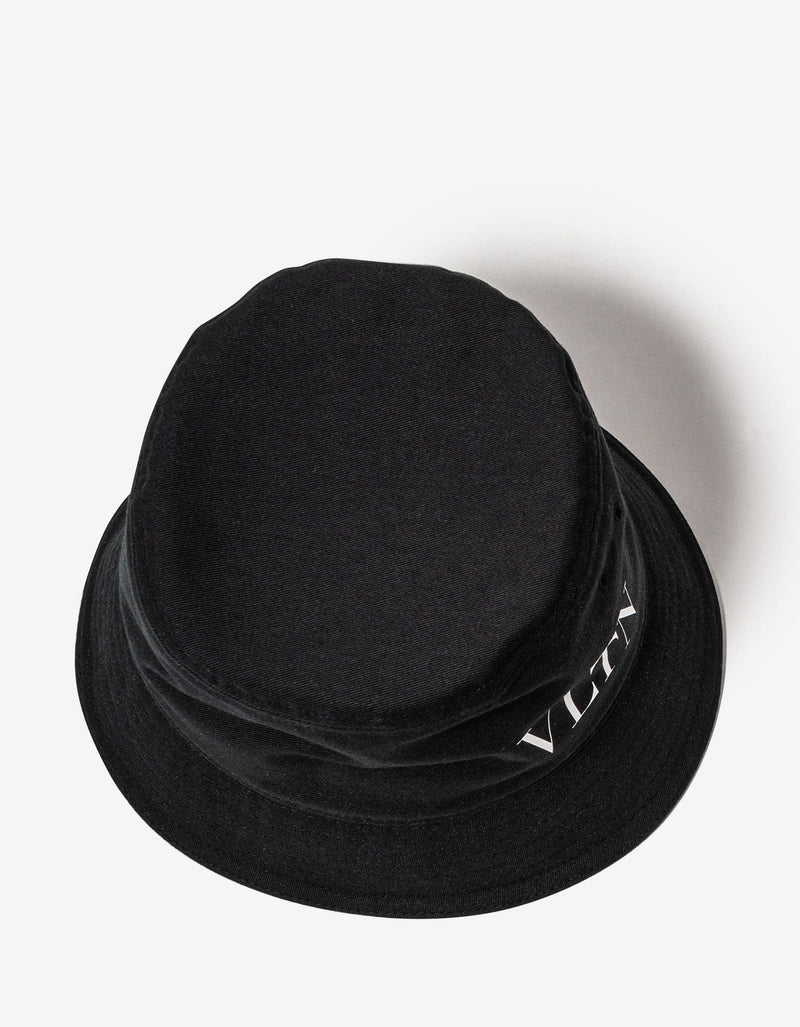 Valentino Black VLTN Bucket Hat