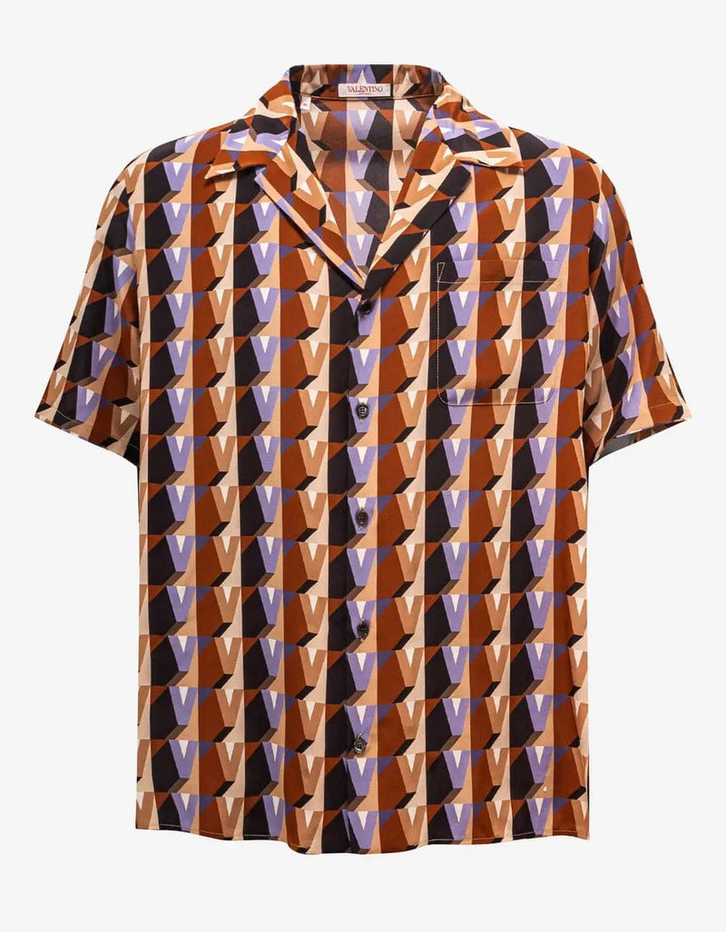 Valentino Garavani 3Dream Valentino Printed Silk Shirt