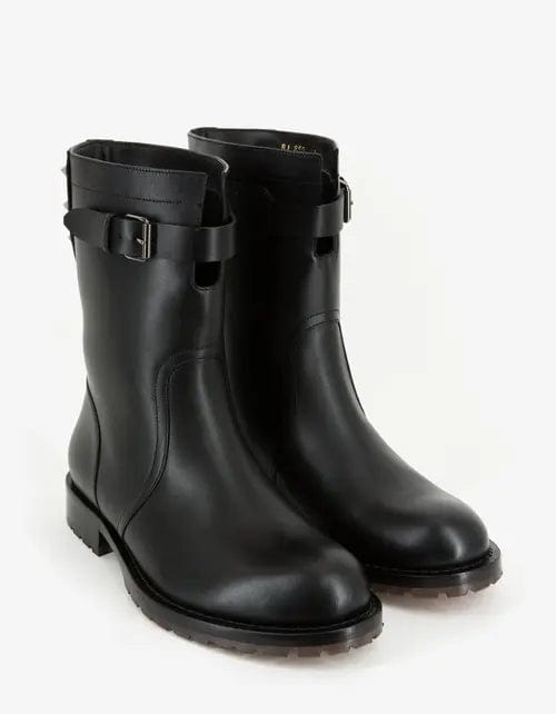 Valentino Garavani Black Leather Rockstud Boots