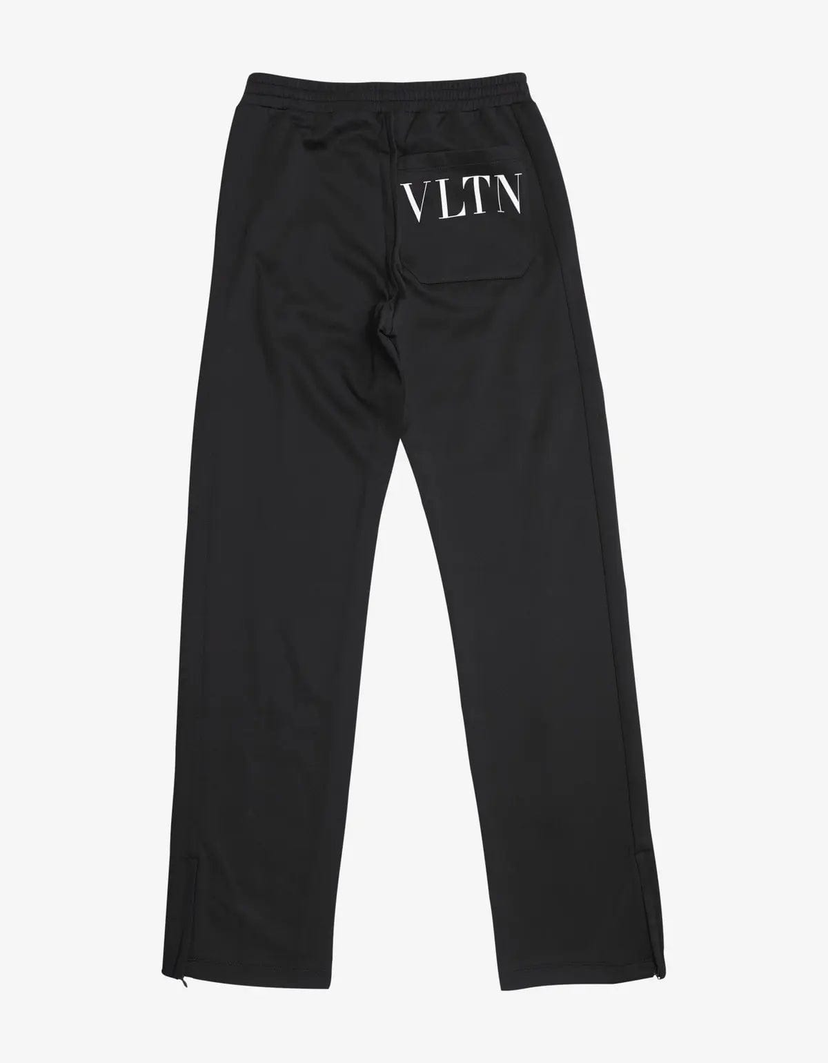Valentino Garavani Black Nylon Blend VLTN Sweat Pants